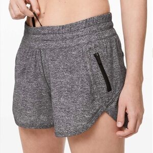 Lululemon Tracker Short V 4" Heather Lux Multi Black  Heathered Gray Athletic
